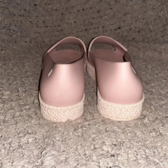 MELISSA-Puzzle Platform Sandals-Dusty Pink-Open Toe  Slip On-Sz 6-Excellent - Picture 6 of 8